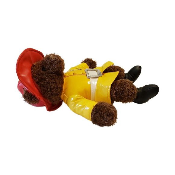 Fireman Teddybear Plush 16" American Heroes Gund Heads & Tales FD #1 Stuffed - Picture 6 of 11